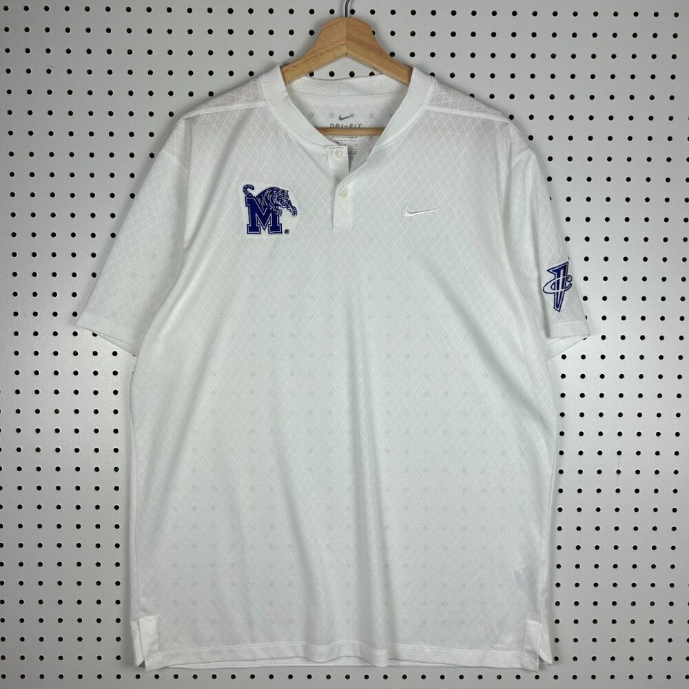 1 Cent Memphis Tigers Polo Large Penny Hardaway White Blade Collar Exclusive